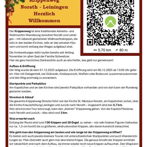 Krippenweg Norath und Leiningen
